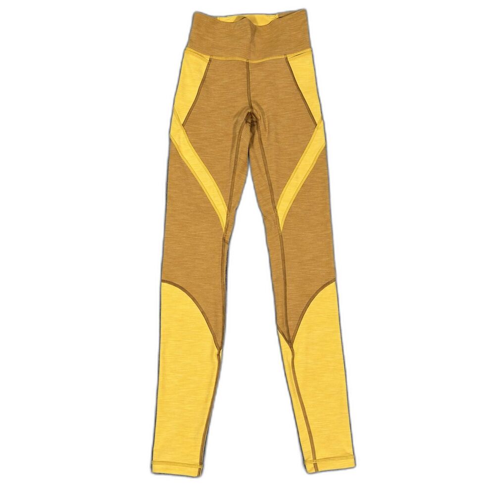 Lululemon Early Extension High Rise Tight 28 Leggings Gold Yellow Size 2 - Picture 2 of 6